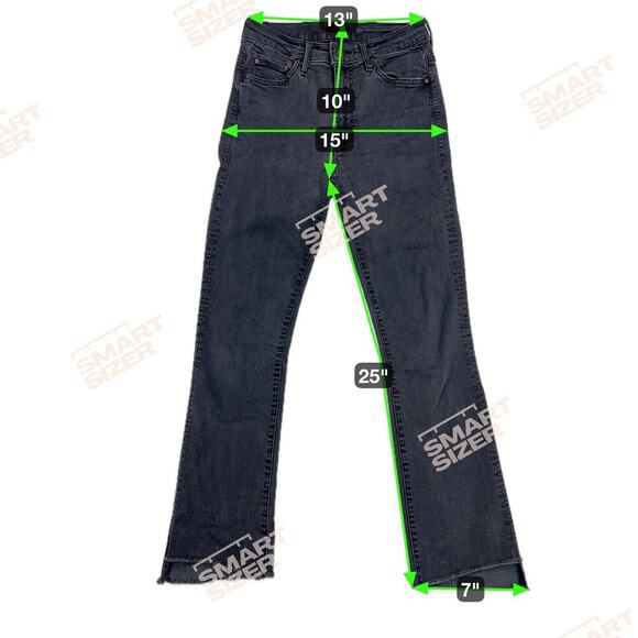 MOTHER The Insider Crop Step Fray Not Guilty Wash (Washed Black) Size 26 - Picture 4 of 16